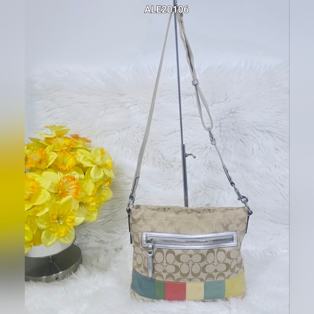 Coach Beige And Multicolor Patchwork Crossbody Bag - image 2